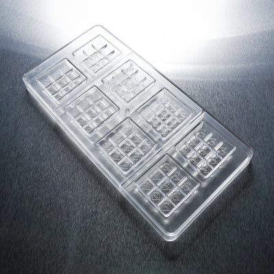 17.8mL 9pc Square Chocolate Bar Mold - CO, FL, NM, OH THC Symbol - 8 Bars - 22923