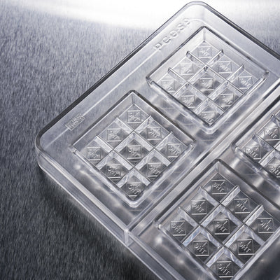 17.8mL 9pc Square Chocolate Bar Mold - CO, FL, NM, OH THC Symbol - 8 Bars - 22923