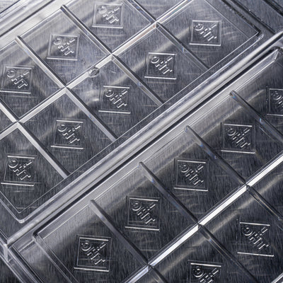 71.25mL 10pc Chocolate Bar Mold - CO, FL, NM, OH THC Symbol - 3 Bars - 22924