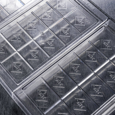 71.25mL 10pc Chocolate Bar Mold - CO, FL, NM, OH THC Symbol - 3 Bars - 22924