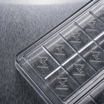 71.25mL 10pc Chocolate Bar Mold - CO, FL, NM, OH THC Symbol - 3 Bars - 22924