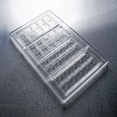 43mL 10pc Chocolate Bar Mold - CO, FL, NM, OH THC Symbol - 4 Bars - 22925