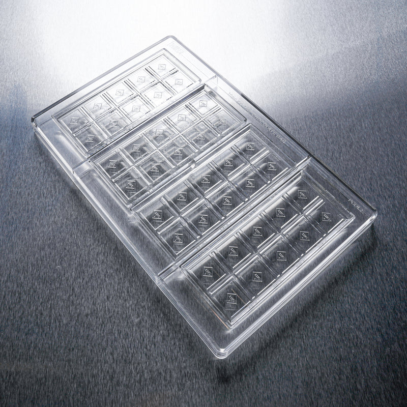 43mL 10pc Luxury Design Chocolate Bar Mold - Colorado THC Triangle Symbol - PCOL2