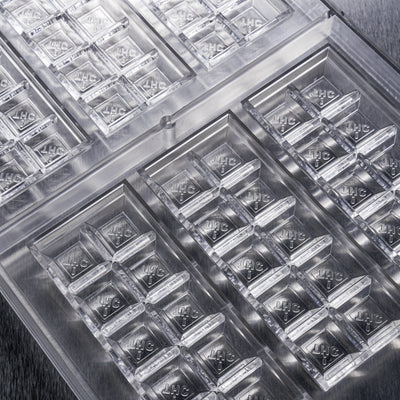 37mL 10pc Chocolate Bar Mold - CO, FL, NM, OH THC Symbol - 6 Bars - 22926