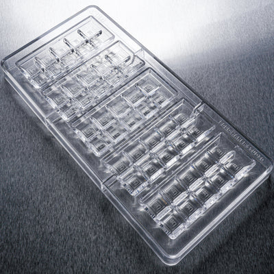 37mL 10pc Chocolate Bar Mold - CBD Symbol - 5 Bars - 22897