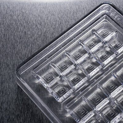 37mL 10pc Chocolate Bar Mold - CBD Symbol - 5 Bars - 22897