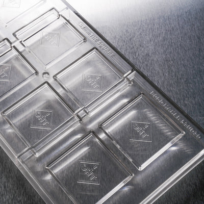 9.75mL Square Chocolates Mold - CO, FL, NM, OH THC Symbol - 8 Cavities - 22922