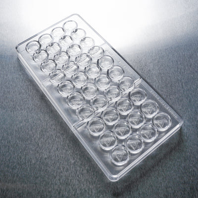 2.5mL Round Candy Mold - MA, ME, RI, VT THC Symbol - 40 Cavities - 22903