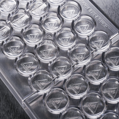 2.5mL Round Candy Mold - MA, ME, RI, VT THC Symbol - 40 Cavities - 22903