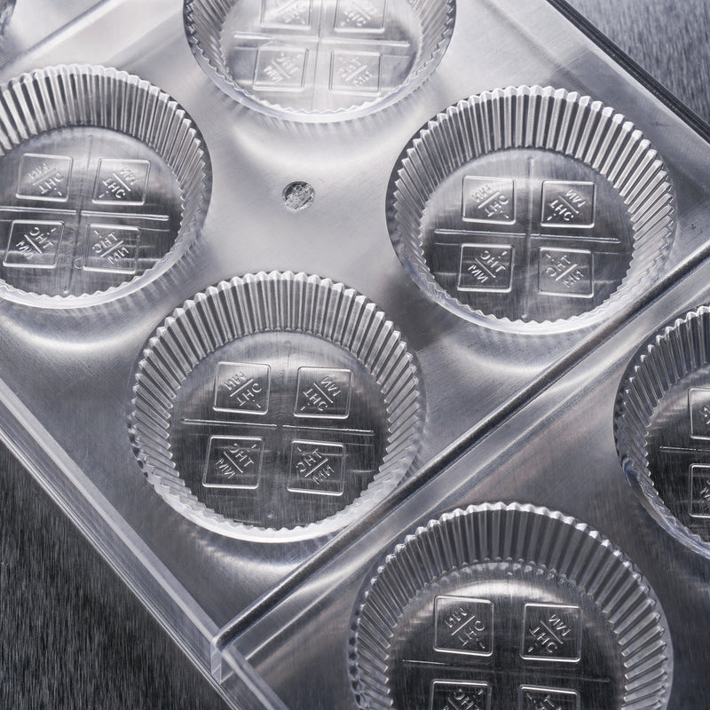 18.5mL Peanut Butter Cup Chocolate Mold - New Mexico THC Symbol - Polycarbonate - 8 Cavities - 22937