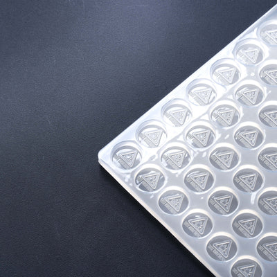 2mL Circle Candy Mold - MA, ME, RI, VT THC Symbol - 176 cavities - 22157