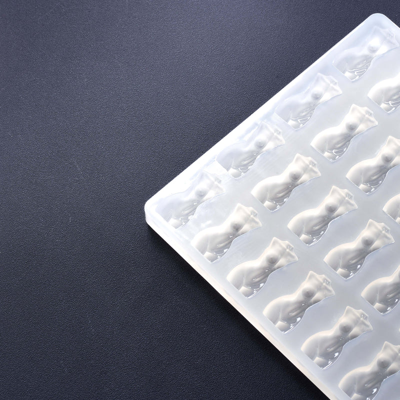 3.5mL Novelty Woman's Body Candy Mold - Plain - 44 Cavities
