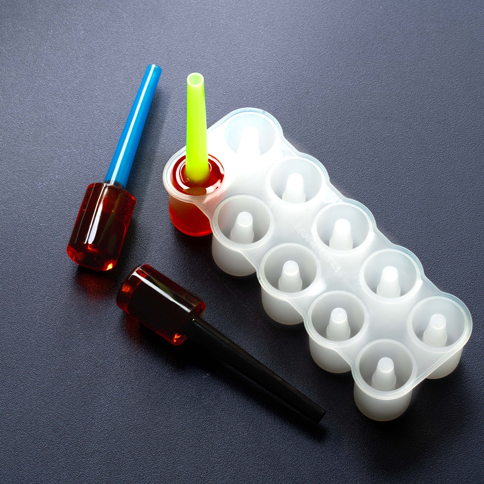 Pack of 4 Cylinder HookahPop Tip Hard Candy Mold Plain 40 Cavitie