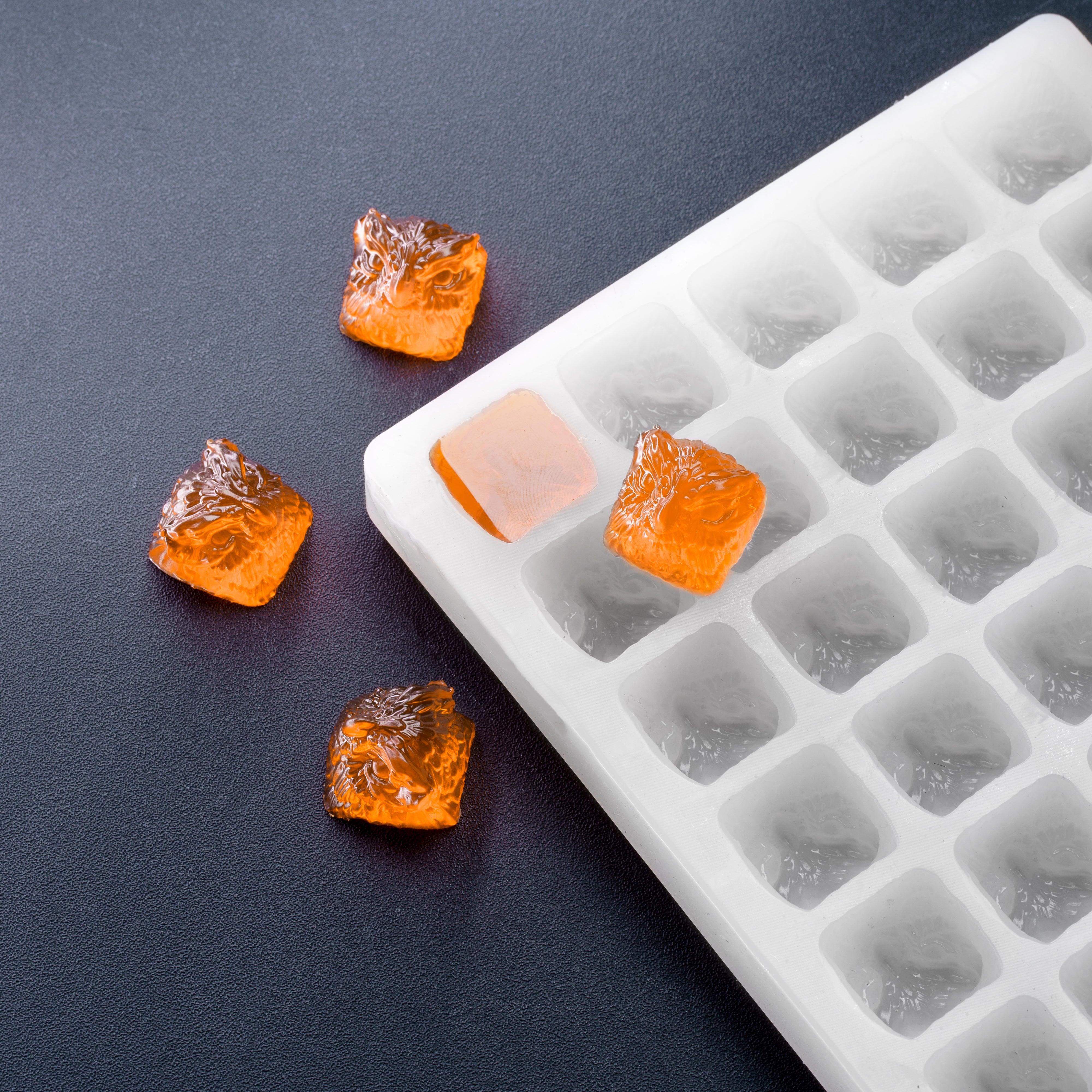 Square Heart Dice Silicone Ice Cube Jelly Ice Tray Ice Cube Maker