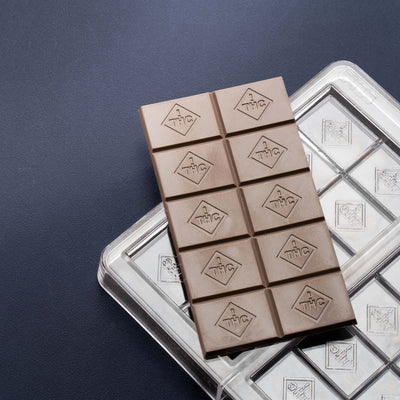 71.25mL 10pc Chocolate Bar Mold - CO, FL, NM, OH THC Symbol - 3 Bars - 22924