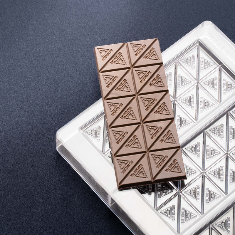 46mL 20pc Massachusetts/Maine/Rhode Island Luxury Design Chocolate Bar Mold - THC Symbol