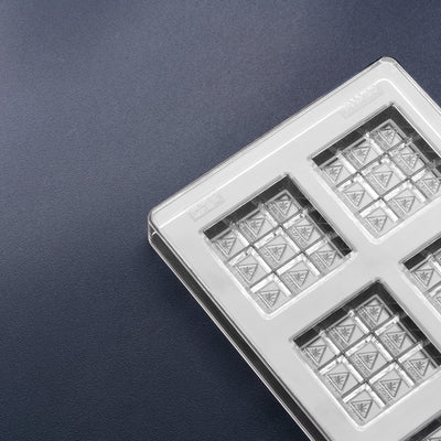 17.8mL 9pc Square Chocolate Bar Mold - MA, ME, RI, VT THC Symbol  - 8 Bars - 22908