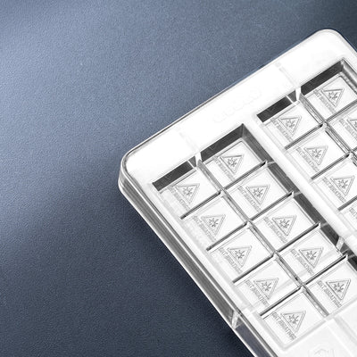 50mL 10pc Chocolate Bar Mold - MA, ME, RI, VT THC Symbol - Polycarbonate - 4 Bars - 22909