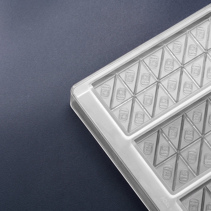 46mL 20pc Chocolate Bar Mold - Oklahoma THC Symbol - POKL1