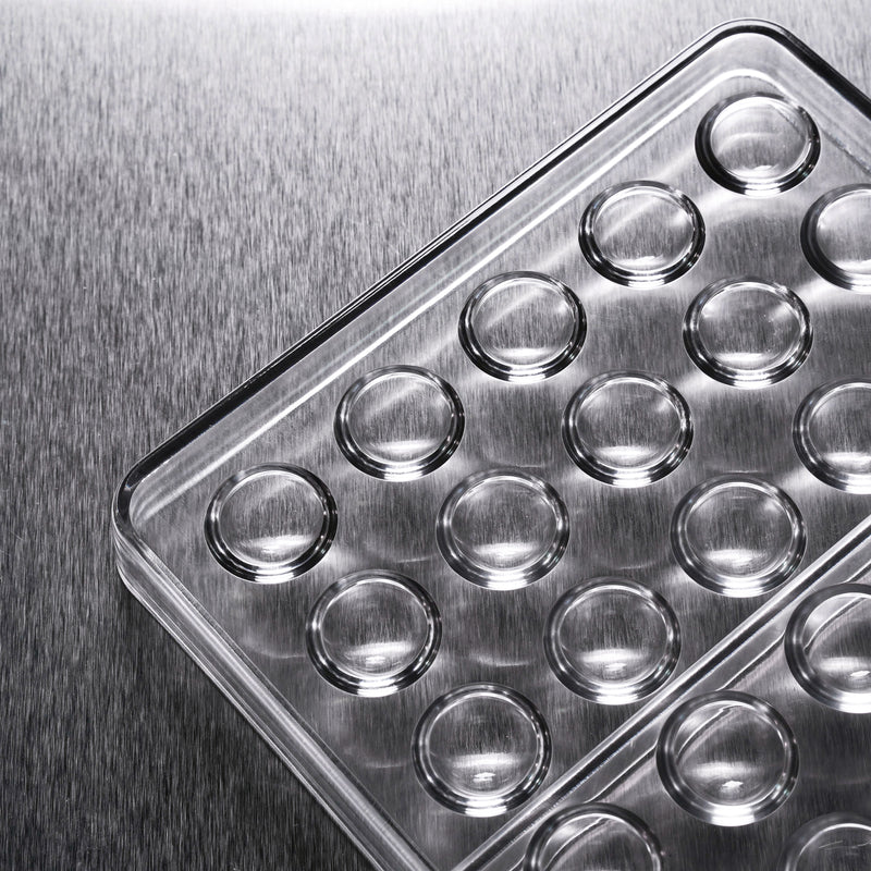 0.83mL Half Sphere Candy Mold - Polycarbonate - 55 Cavities - 22882