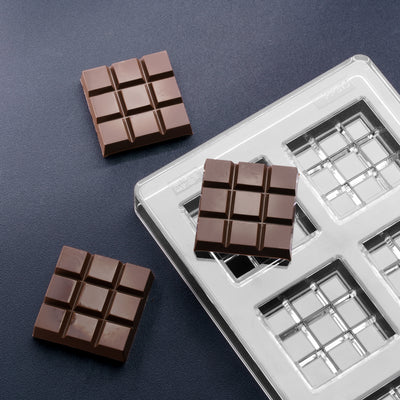 17.9mL 9pc Square Chocolate Bar Mold - 8 Bars - 22884