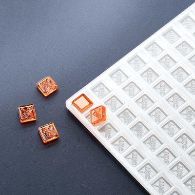 1.5mL Square Candy Depositor Mold - CO, FL, NM, OH THC Symbol - 198 Cavities - 22012