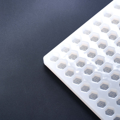 2.25mL Hexagon Candy Mold - CO, FL, NM, OH THC Symbol - 160 Cavities - 22053