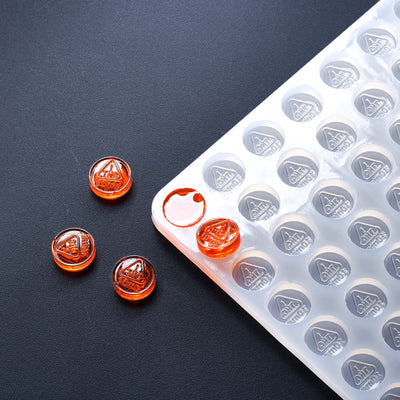 2.5mL Circle Candy Depositor Mold - Nevada 10mg THC Symbol - 140 Cavities - 22100