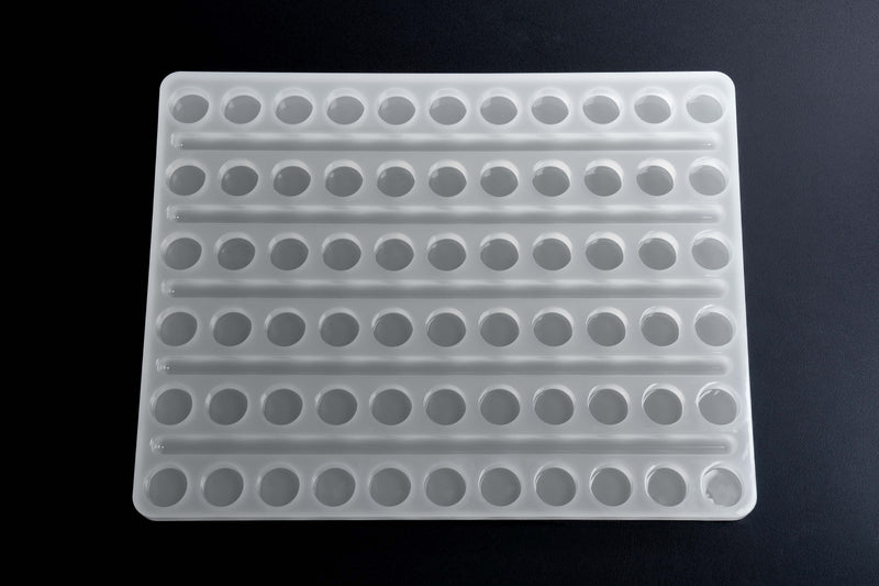 5.35mL Round Candy Mold - Silicone - 66 Cavities - 22115
