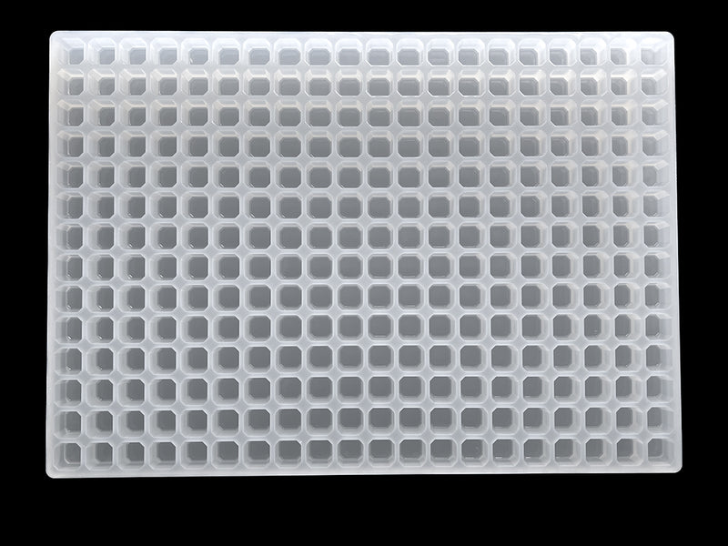 3mL Square Gem Candy Depositor Mold - Plain - 280 cavities