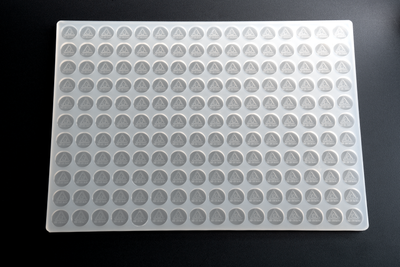 2mL Circle Candy Mold - MA, ME, RI, VT THC Symbol - 176 cavities - 22157