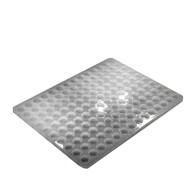 TopView2mLRoundGummyCandyDepositorMoldPlain140Cavities100percentPlatinumSilicone